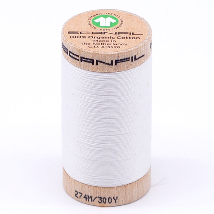 Organic Cotton Sewing Thread (30wt or 50wt) - Bright White 4800