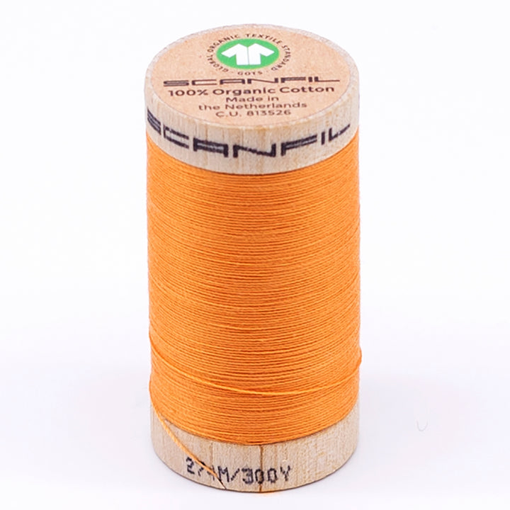 Organic Cotton Sewing Thread (30wt or 50wt) - Blazing Orange 4804