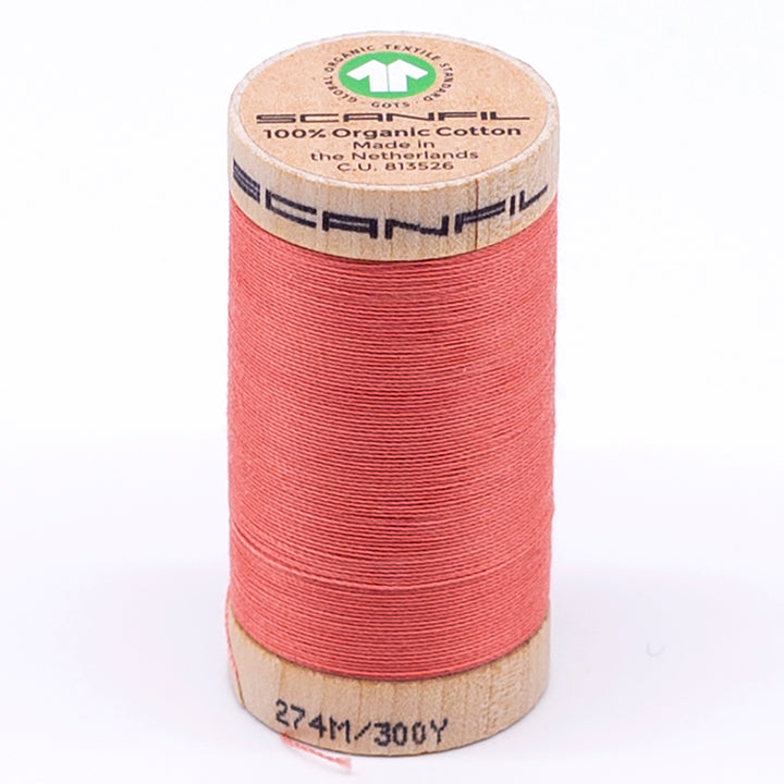 Organic Cotton Sewing Thread (30wt or 50wt) - Burnt Coral 4807
