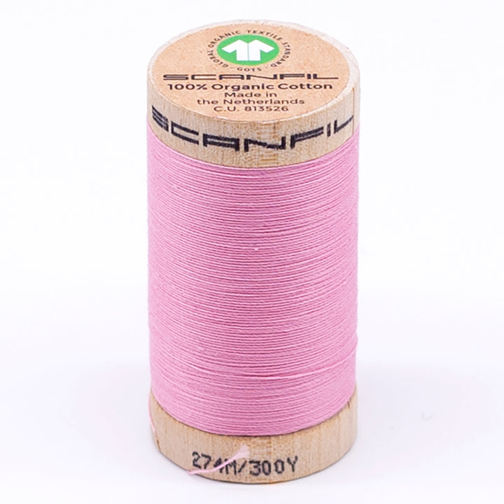 Organic Cotton Sewing Thread (30wt or 50wt) - Candy Pink 4809
