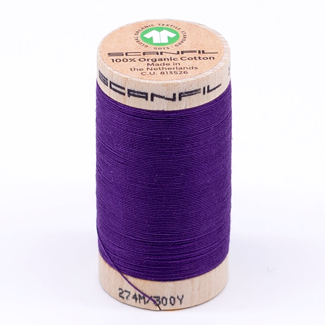 Organic Cotton Sewing Thread (30wt or 50wt) - Royal Purple 4813
