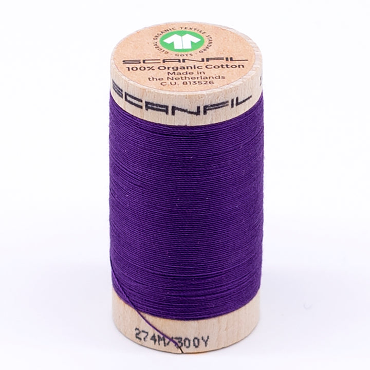 Organic Cotton Sewing Thread (30wt or 50wt) - Royal Purple 4813