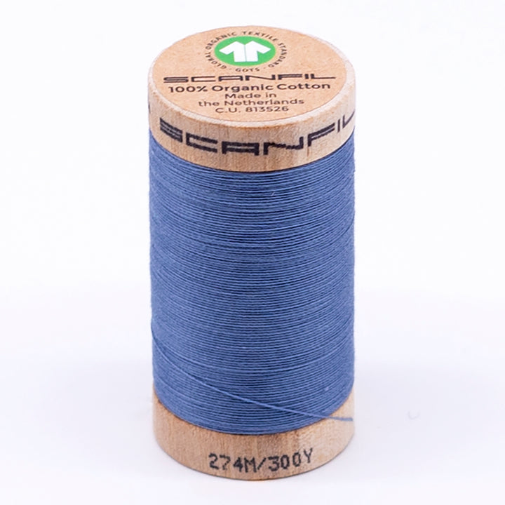 Organic Cotton Sewing Thread (30wt or 50wt) - Blue Shadow 4816