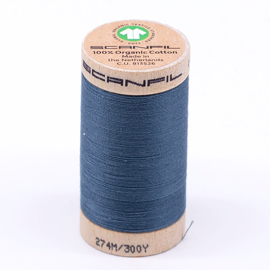 Organic Cotton Sewing Thread (30wt or 50wt) - Aegean Blue 4819