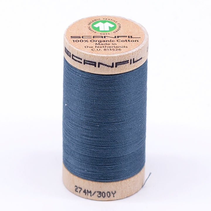 Organic Cotton Sewing Thread (30wt or 50wt) - Aegean Blue 4819