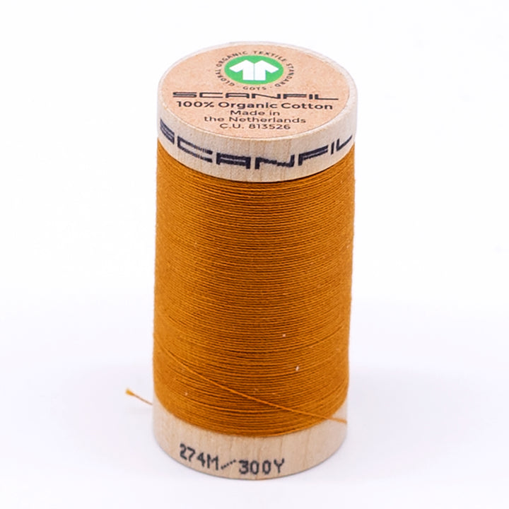 Organic Cotton Sewing Thread (30wt or 50wt) - Sunflower 4826