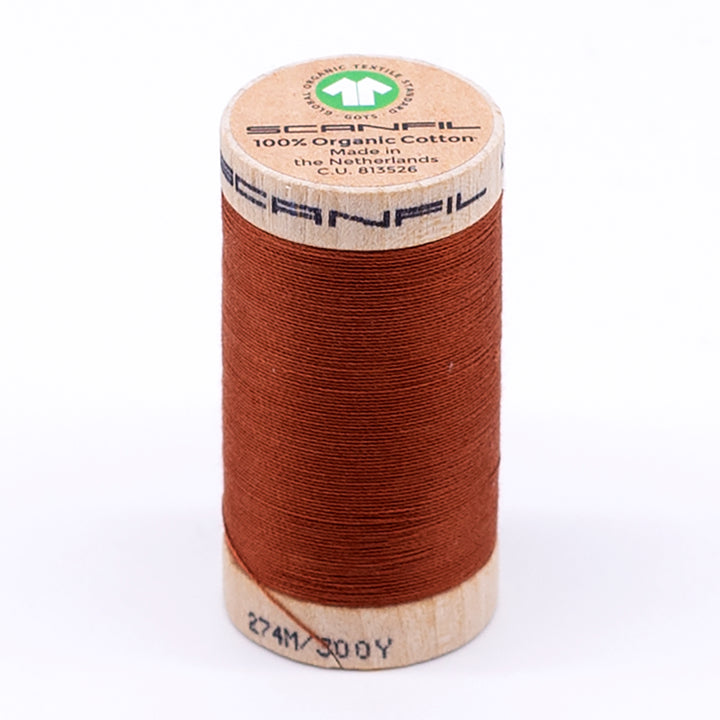 Organic Cotton Sewing Thread (30wt or 50wt) - Baked Clay 4828