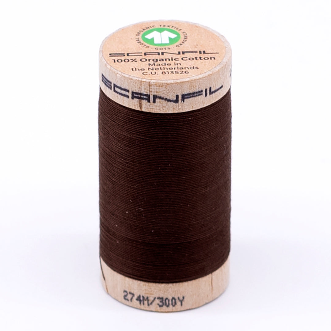 Organic Cotton Sewing Thread (30wt or 50wt) - Cocoa Brown 4829