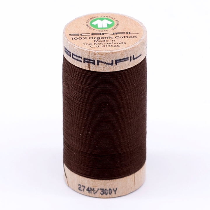 Organic Cotton Sewing Thread (30wt or 50wt) - Cocoa Brown 4829