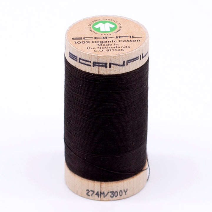 Organic Cotton Sewing Thread (30wt or 50wt) - Licorice 4830