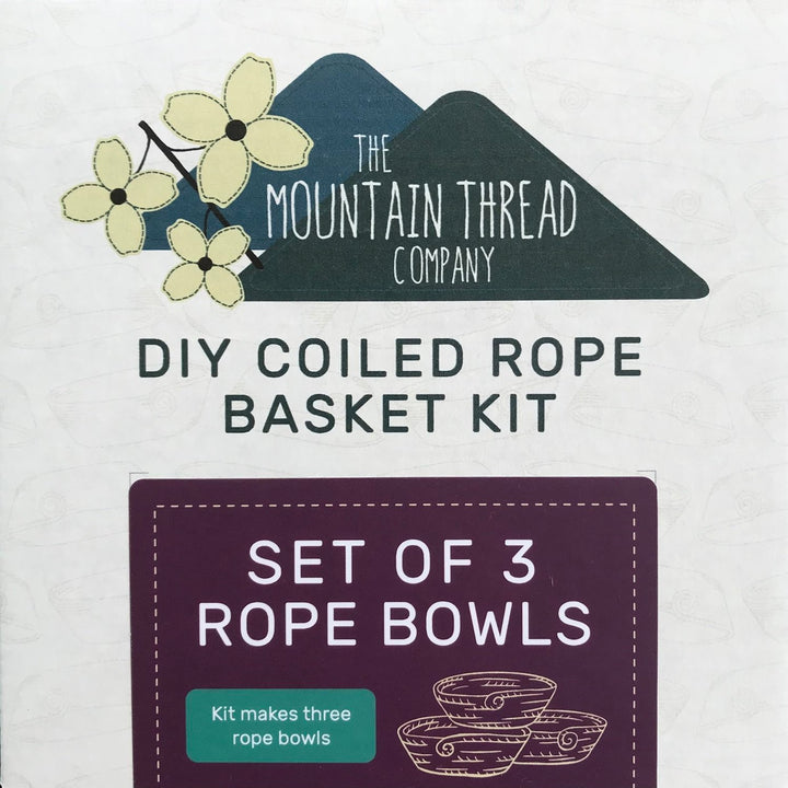 Roped Coil Basket DIY Kit - 3 Small Rope Bowls