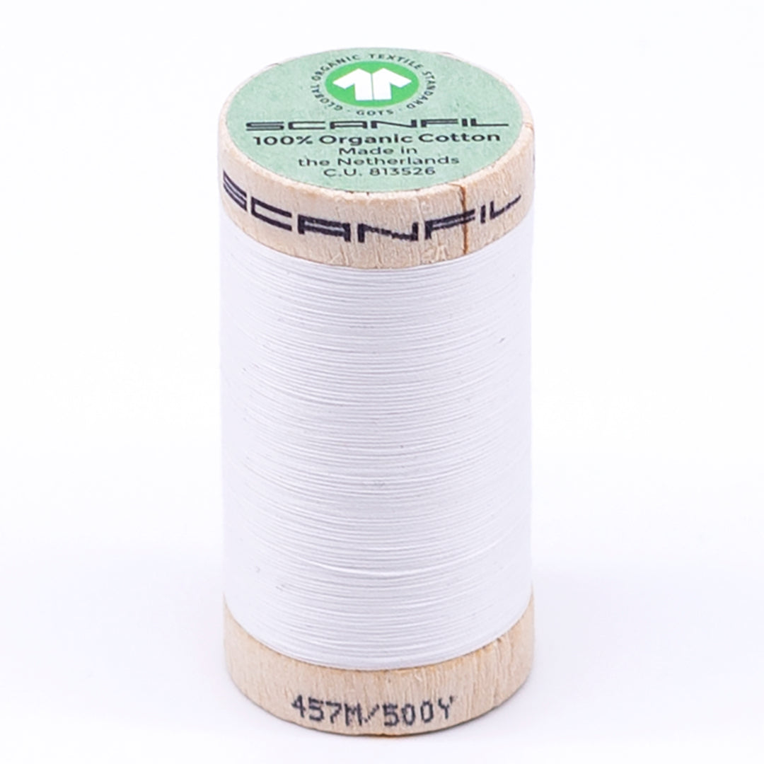 Organic Cotton Sewing Thread (30wt or 50wt) - Bright White 4800