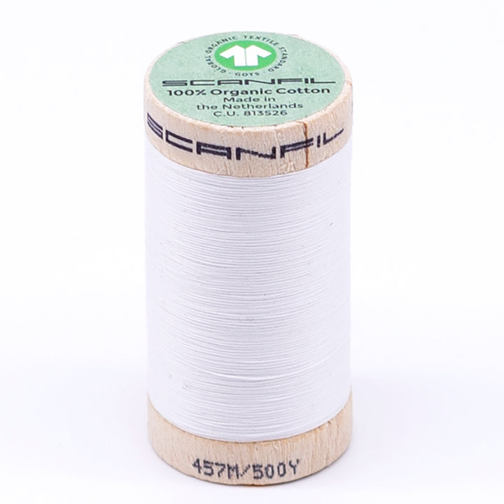 Organic Cotton Sewing Thread (30wt or 50wt) - Bright White 4800