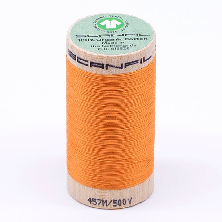 Organic Cotton Sewing Thread (30wt or 50wt) - Blazing Orange 4804