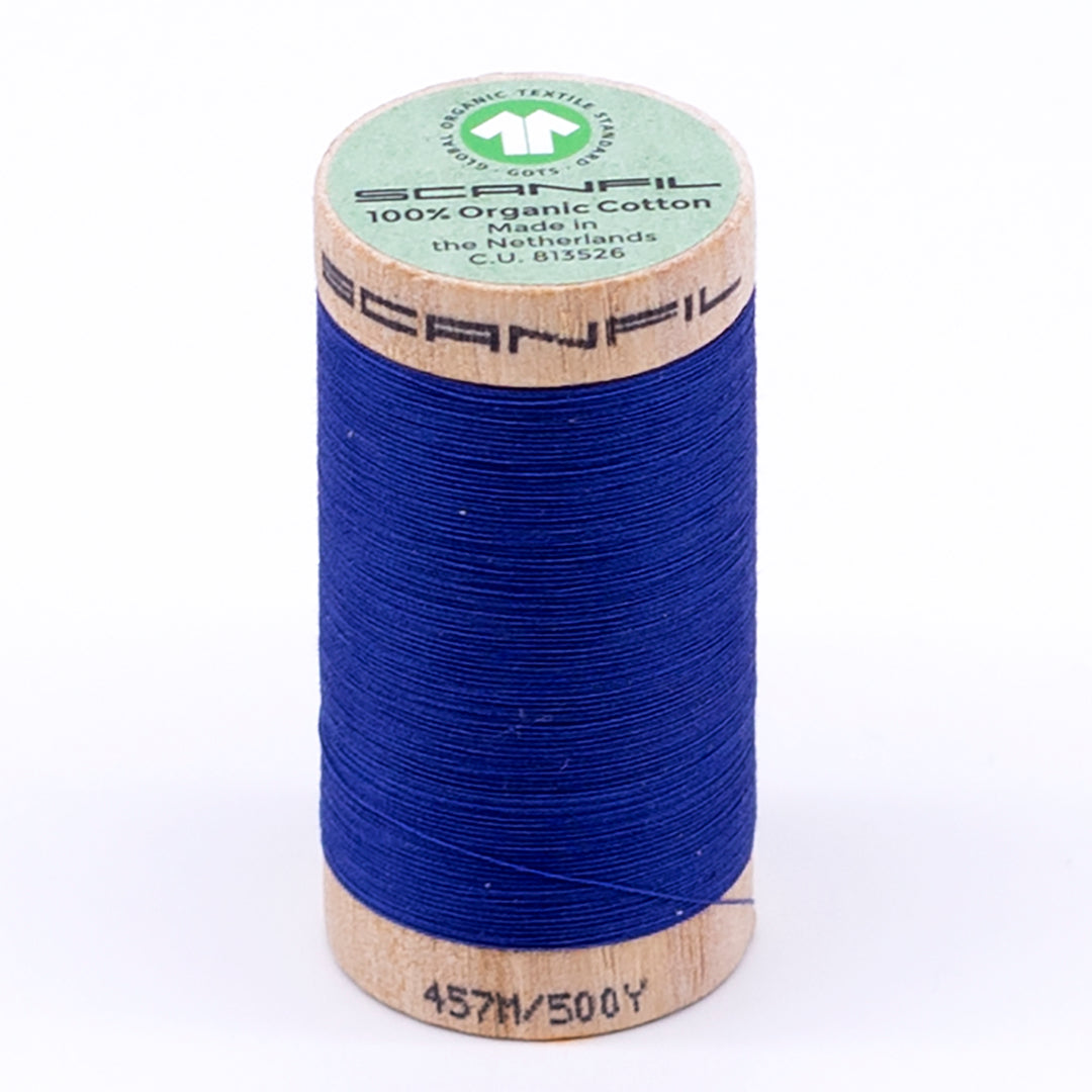 Organic Cotton Sewing Thread (30wt or 50wt) - Nautical Blue 4817