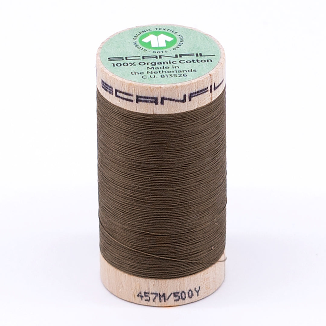 Organic Cotton Sewing Thread (30wt or 50wt) - Lead Gray 4824