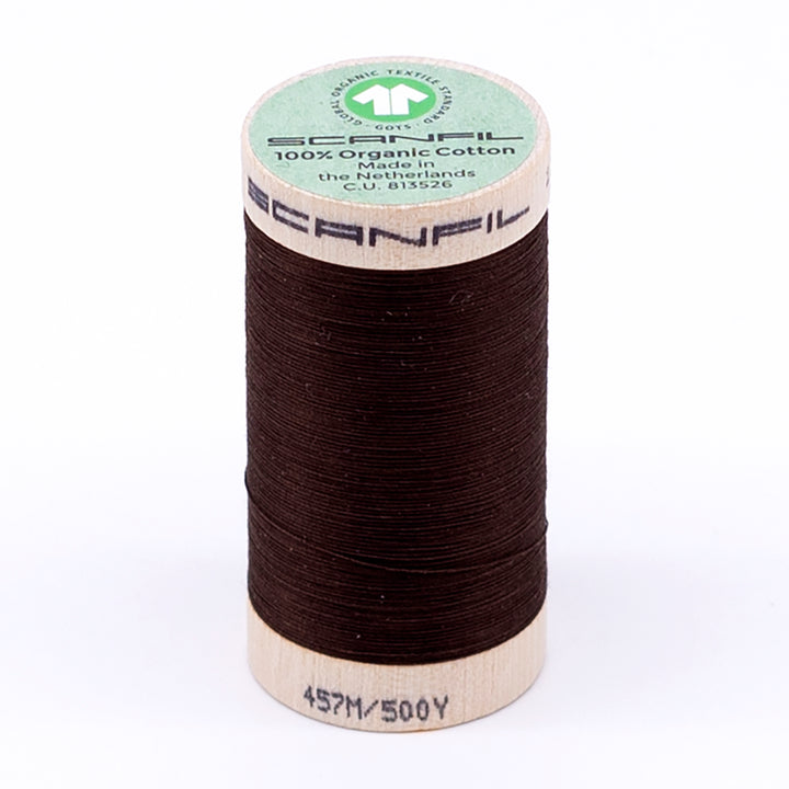 Organic Cotton Sewing Thread (30wt or 50wt) - Cocoa Brown 4829