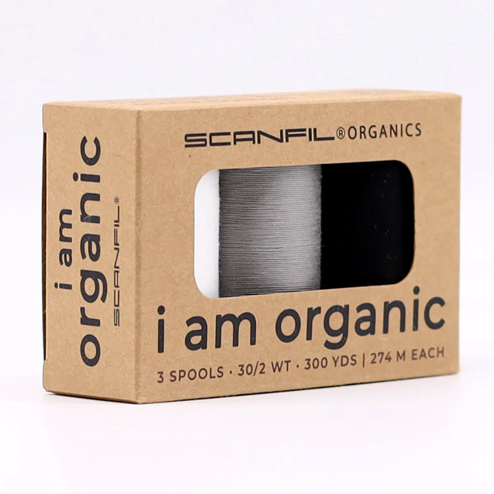 Organic Cotton Sewing Thread Set - Achromatics (30wt)