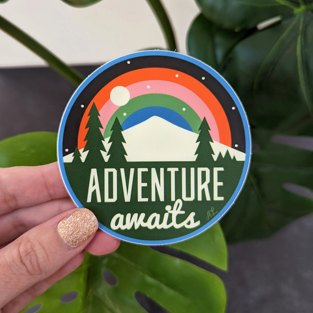 Adventure Awaits Vinyl Sticker