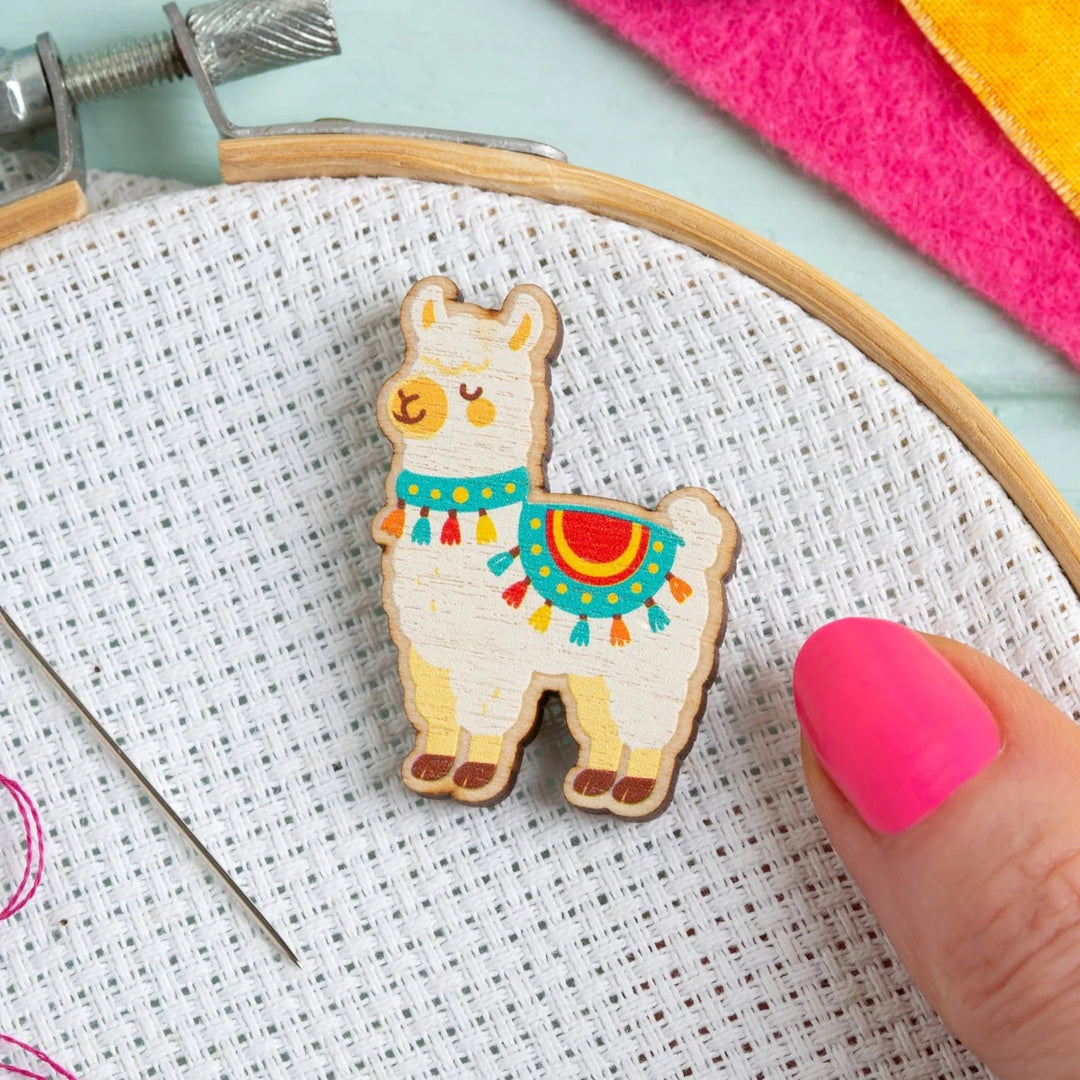Wooden Alpaca Needle Minder