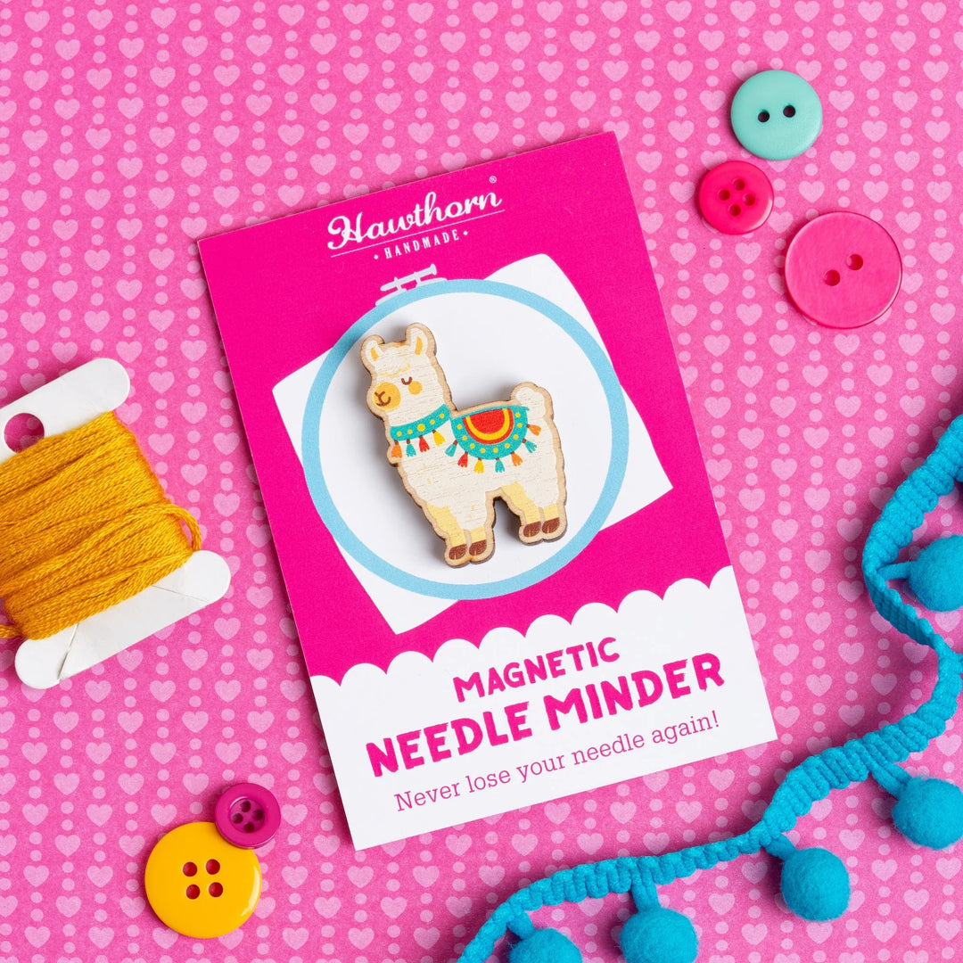 Wooden Alpaca Needle Minder