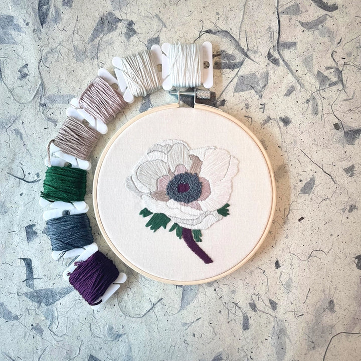 Anemone Embroidery Kit