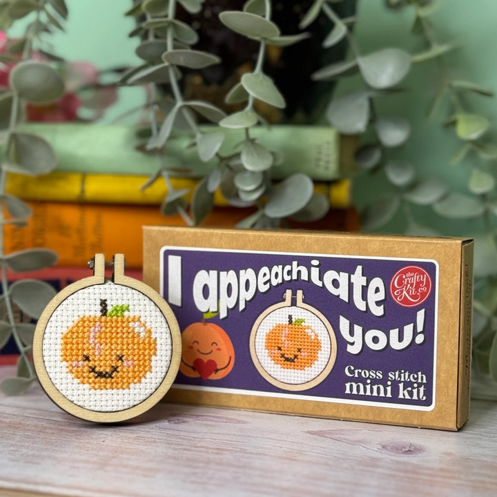 Mini Matchbox Cross Stitch Kit - I Appeachiate You!