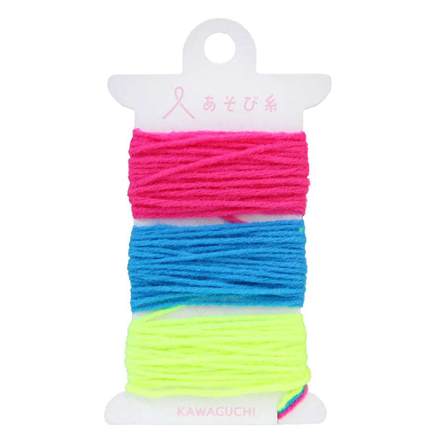Asobi Ito Weaving Thread Set - Neon