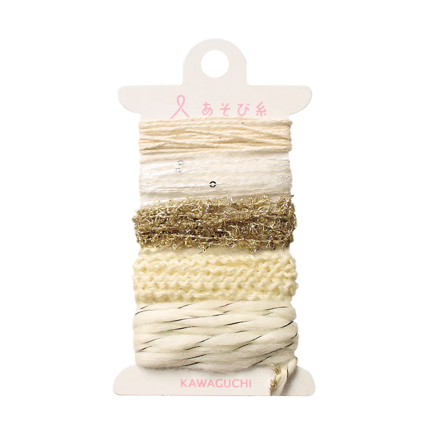 Asobi Ito Weaving Thread Set - Creams