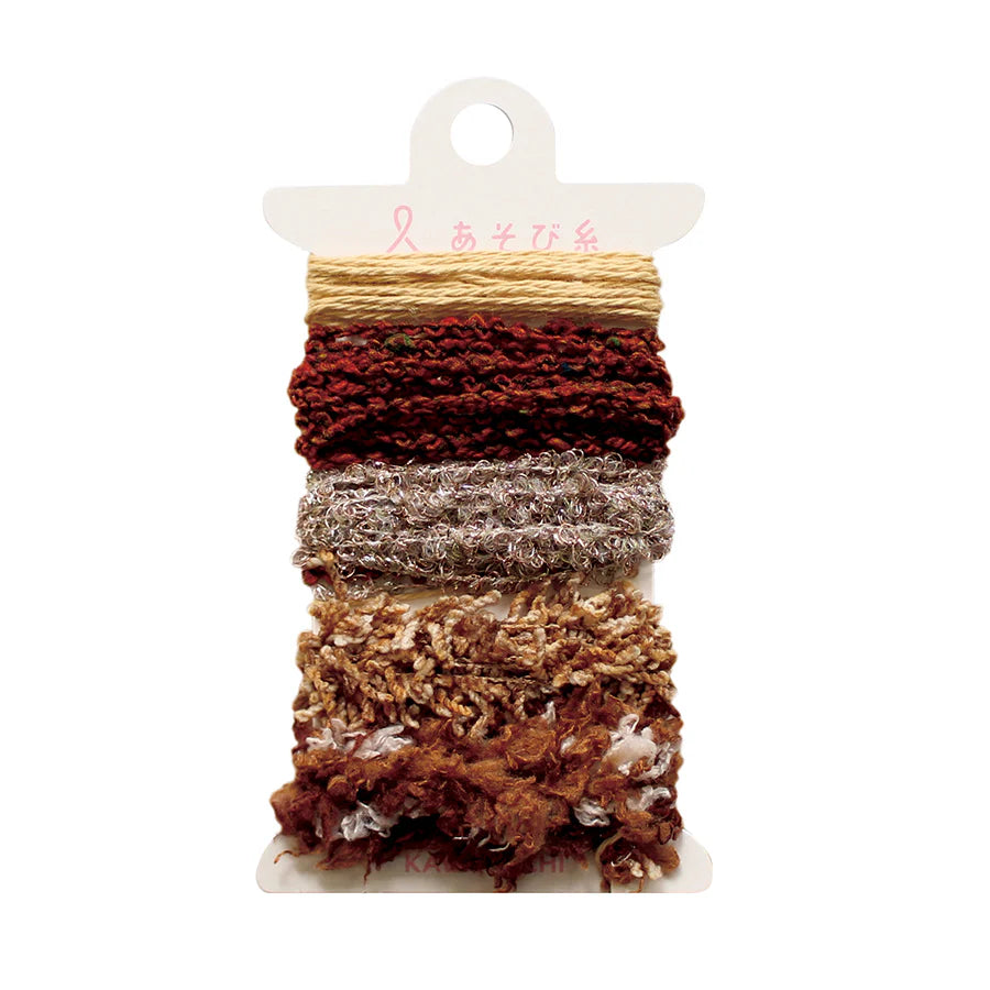 Asobi Ito Weaving Thread Set - Browns