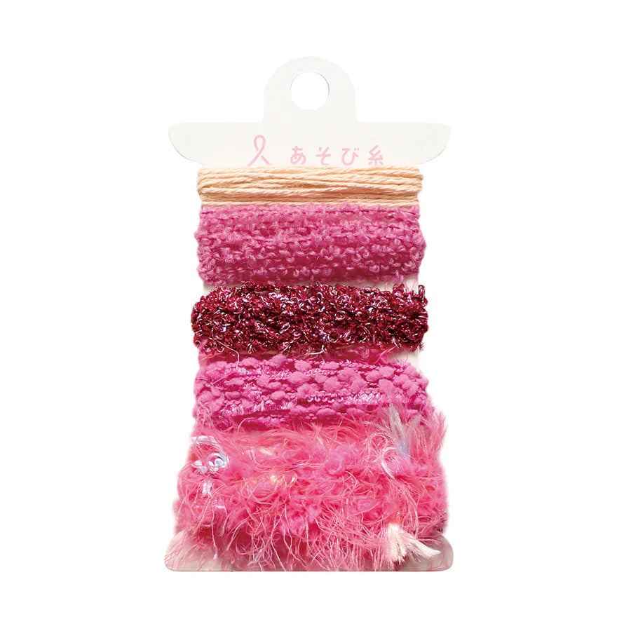 Asobi Ito Weaving Thread Set - Dark Pinks