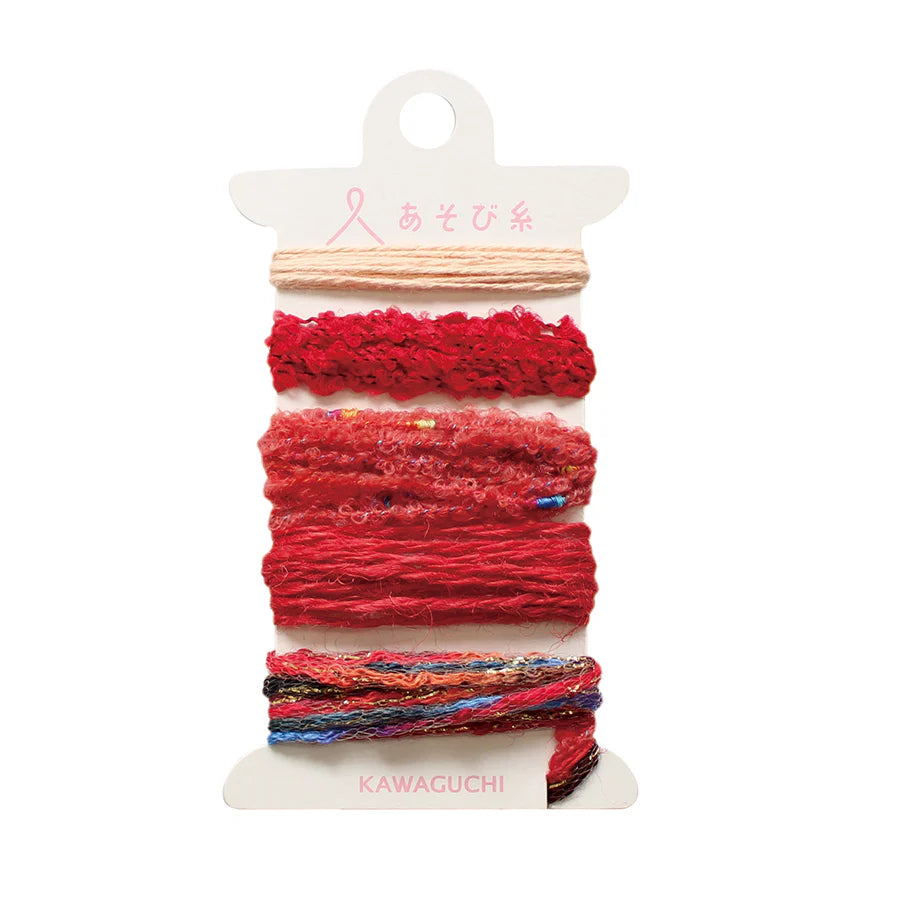Asobi Ito Weaving Thread Set - Reds