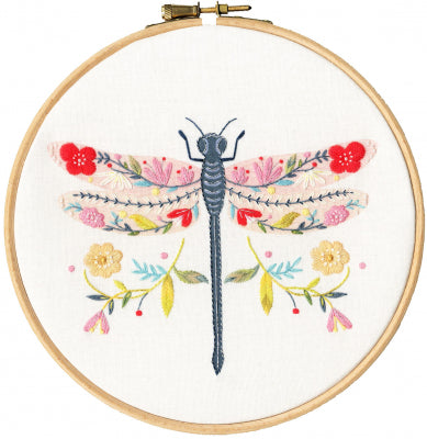 Pollen Embroidery Kit by Ally Gore - Dragonfly