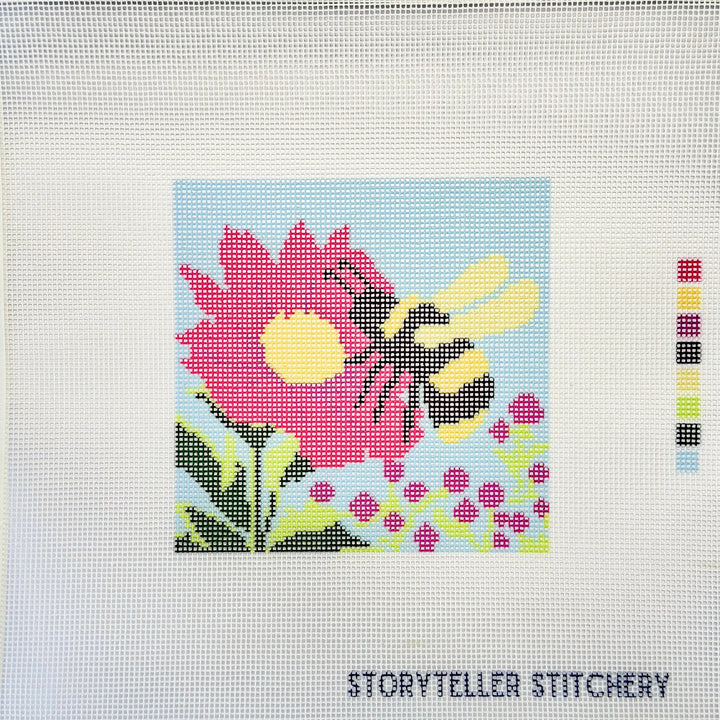 Modern Needlepoint Kit - Bee & Bloom