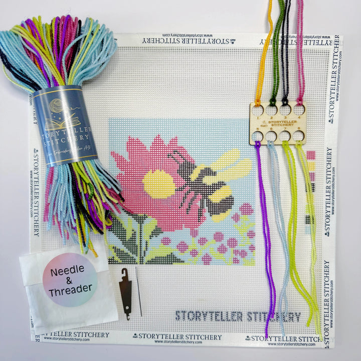 Modern Needlepoint Kit - Bee & Bloom