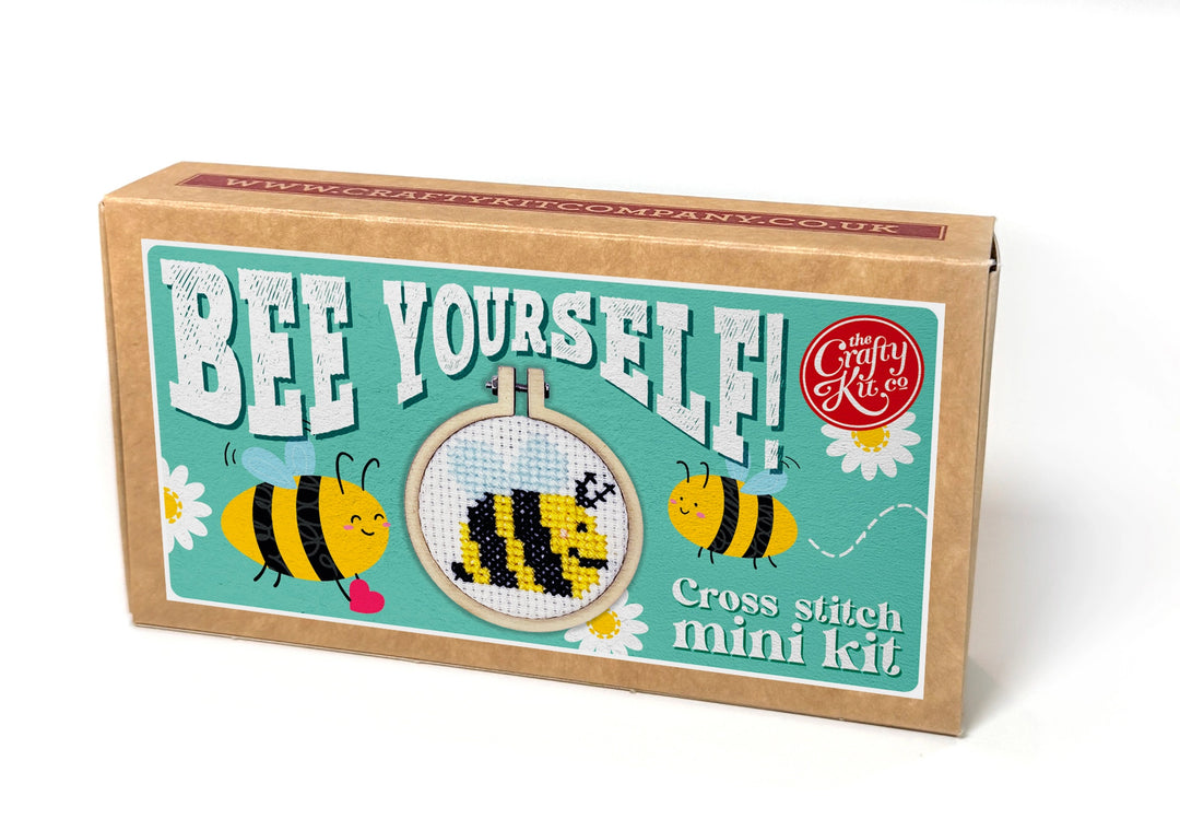 Mini Matchbox Cross Stitch Kit - Bee Yourself