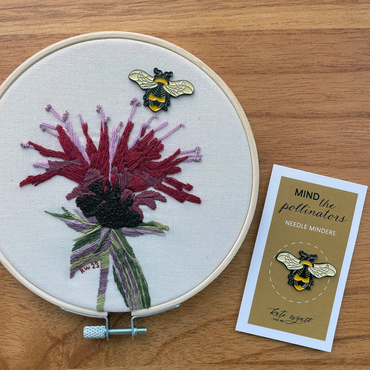 Magnetic Enamel Needle Minder - Pollinators Bumblebee