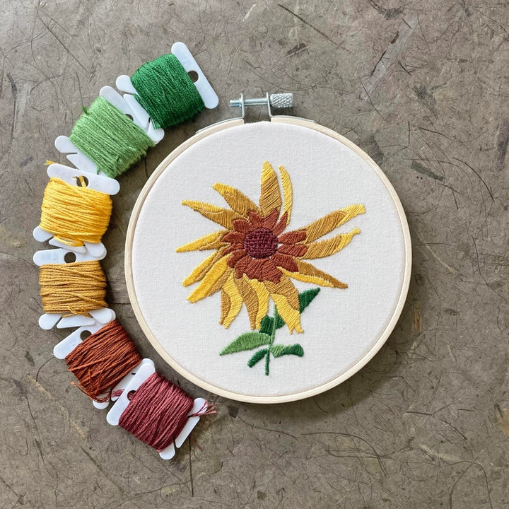 Black Eyed Susan Hand Embroidery Kit