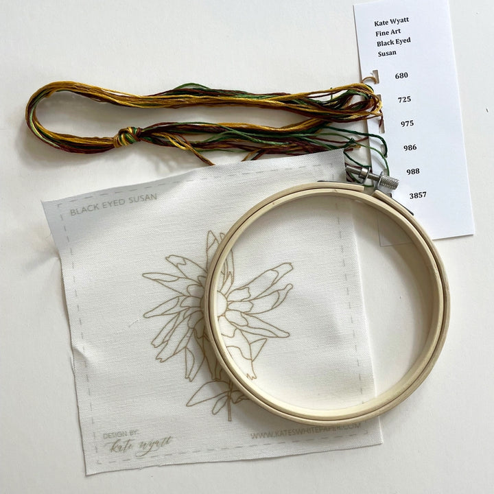 Black Eyed Susan Hand Embroidery Kit