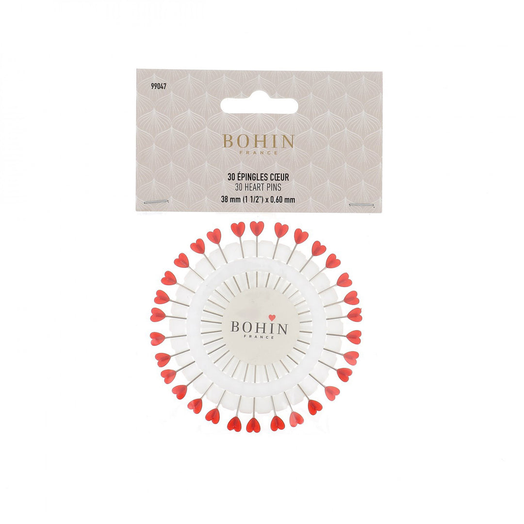 Heart Plastic Head Straight Pins Rosette
