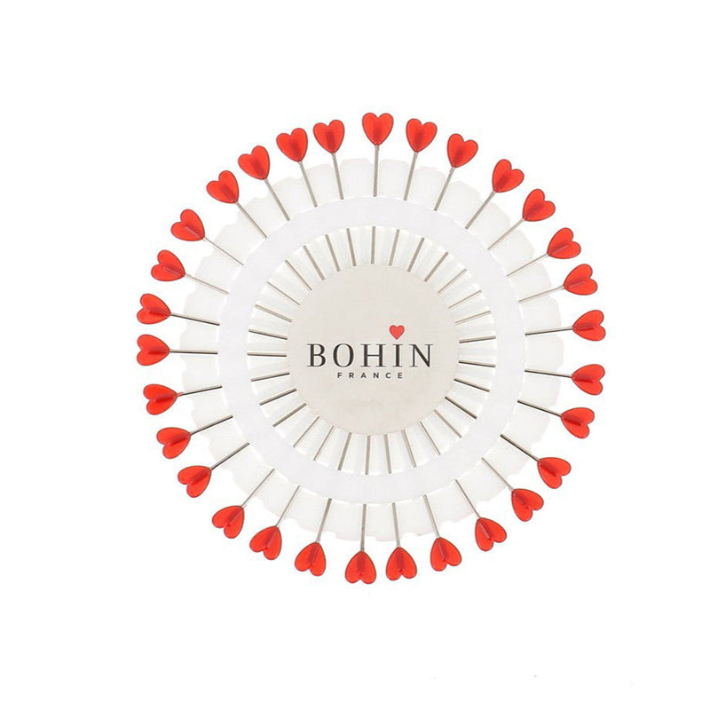 Heart Plastic Head Straight Pins Rosette