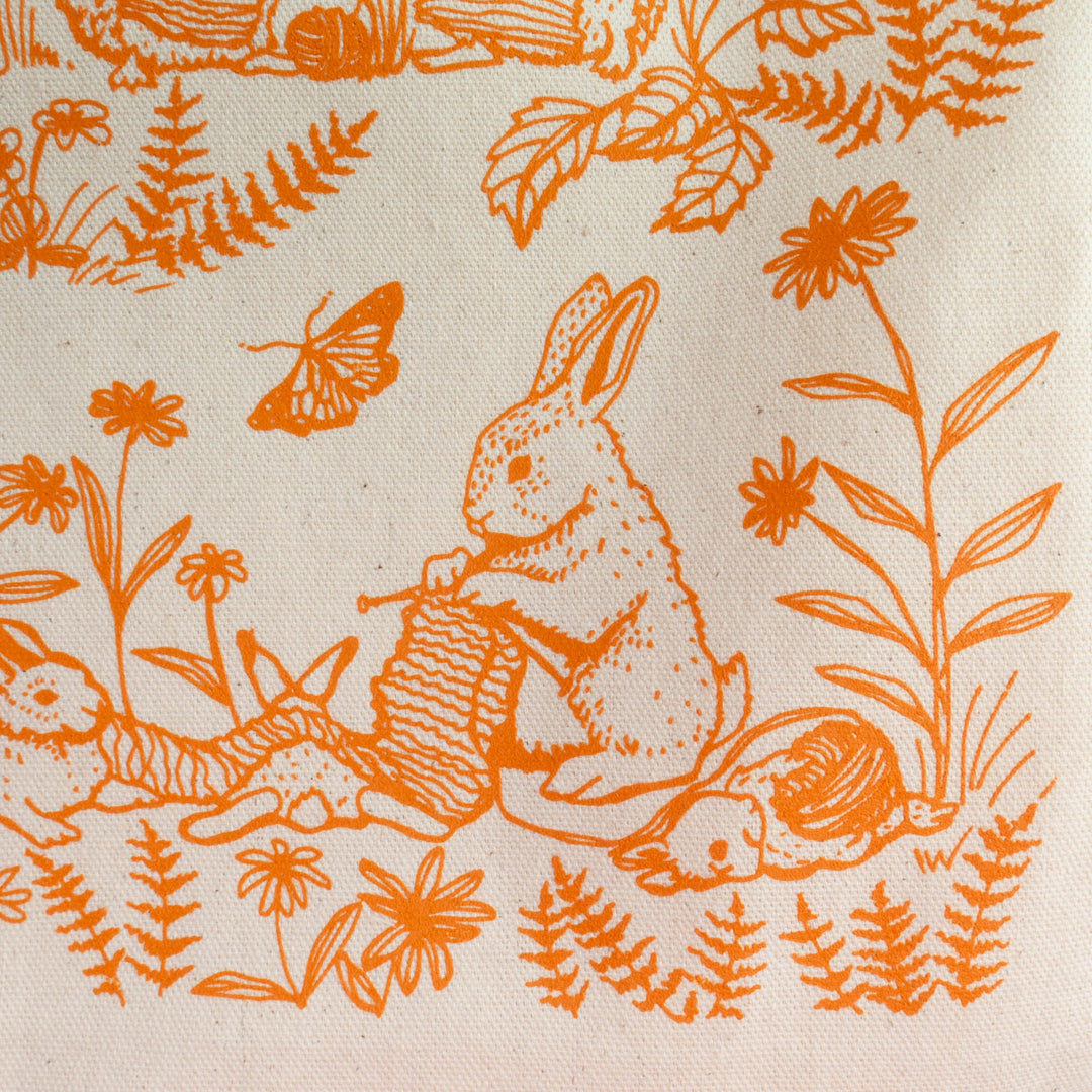 Crafty Woodland Drawstring Project Bag