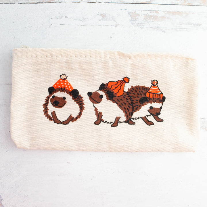 Wee Hedgehog Zip Pouch Project Bag