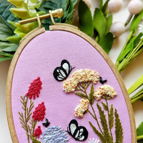 Butterfly Garden Embroidery Kit