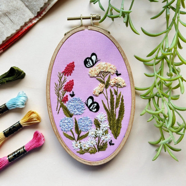 Butterfly Garden Embroidery Kit
