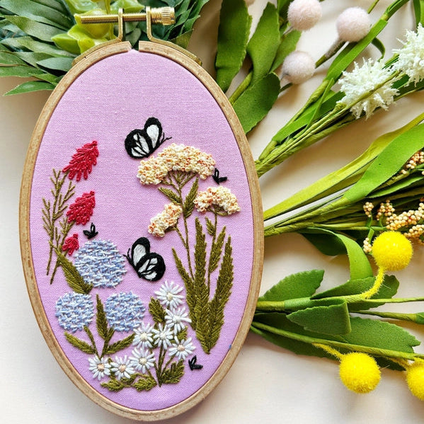 Butterfly Garden Embroidery Kit