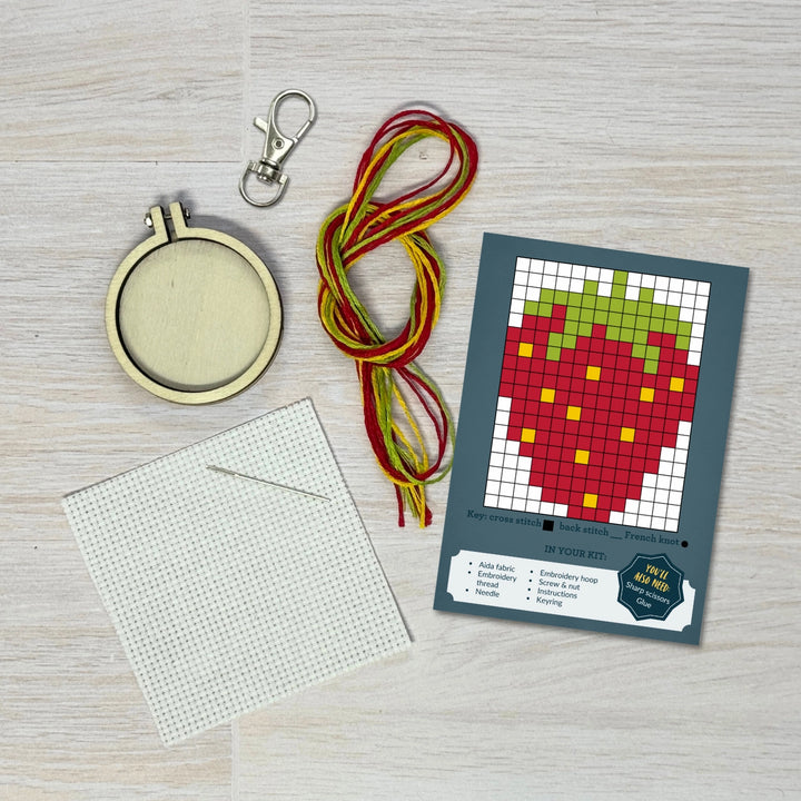 Mini Matchbox Cross Stitch Kit - I'm Berry Grateful