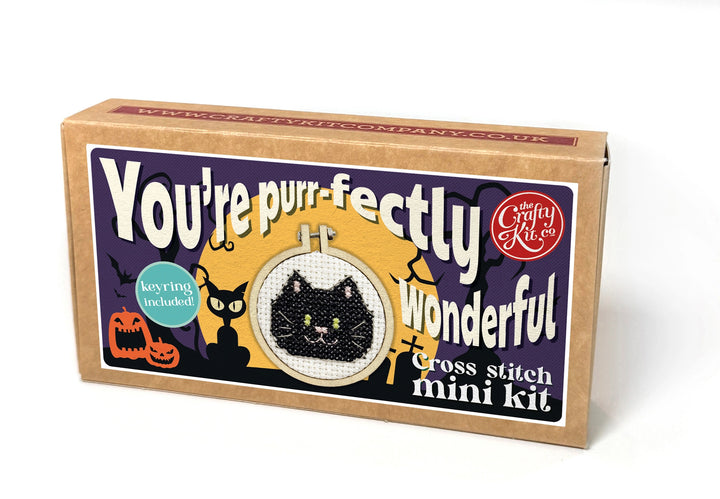 Mini Matchbox Cross Stitch Kit -You're PURRfect