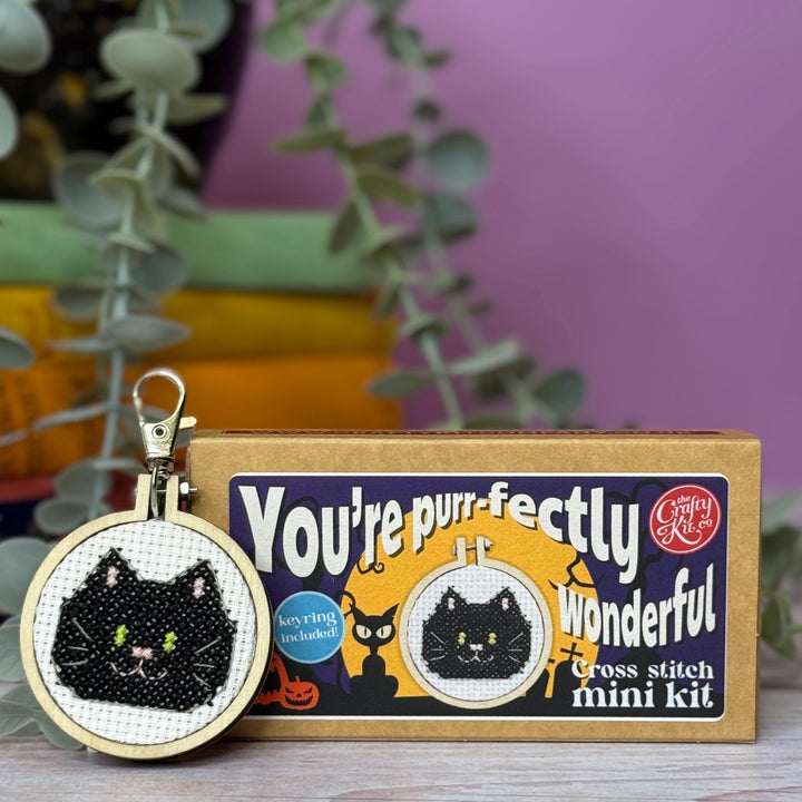 Mini Matchbox Cross Stitch Kit -You're PURRfect