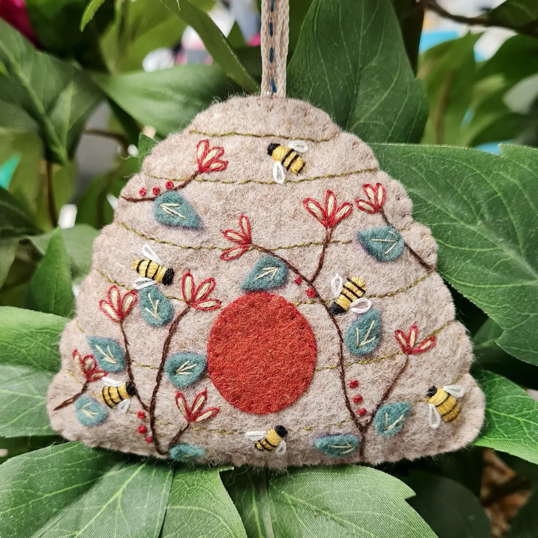 Embroidered Beehive Felt Craft Kit